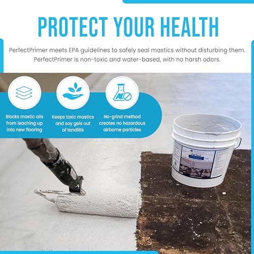 Perfect Primer Encapsulant | Asbestos Sealer | No Mastic Removal Required | Adheres New Coatings To Old Mastics | Medium Grey | 1 Gallon (3.7 Liters)