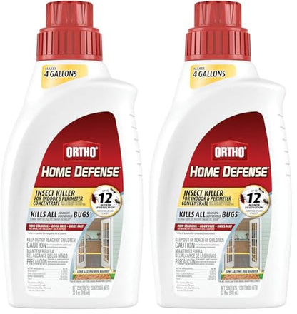Ortho Home Defense Insect Killer for Indoor and Perimeter Concentrate - Kills Ants, Cockroaches and Spiders, 32 fl. oz.(Pack of 2) - size: 2-Pack