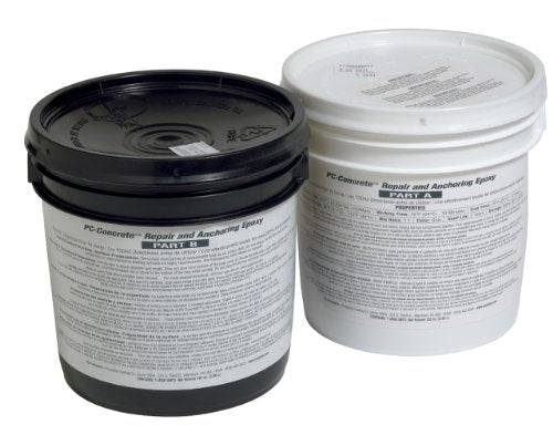 PC Products PC-Concrete Epoxy Adhesive Paste for Anchoring and Crack Repair, Two-Part 102 oz in Two Pails, Gray 71021 - size: 102 oz, style: PC-Concrete