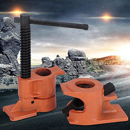Pipe Clamp Jaws Vise Fixture Set, Woodworking Tool Kit, Wood Gluing Pipe Clamp Set for Woodworking (Normal)