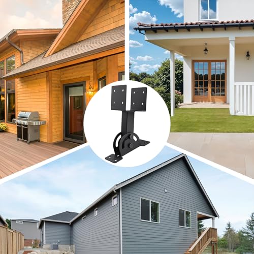 3 Pcs 4“x 4”Heavy Duty Roof Riser Brackets Kit - color: Black -4×4, size: Set 3