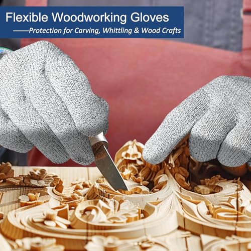 Dowellife Cut Resistant Gloves A9 Maximum Protection - Food Grade Kitchen & Chef Gloves for Food Prep, Knife Cutting, Mandoline Slicing, Butcher, Oyster Shucking, Fish Handling (X-Large) - color: Grey, size: X-Large (Pack of 1)