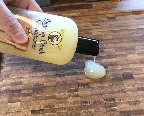Howard Premium Butcher Block Conditioner: Deep-Penetrating, Food Grade, Revitalizes, Prevents Drying and Cracking of Hardwoods and Bamboo. Ideal for Wooden Bowls, Spoons, and More. Size: 1 Gallon