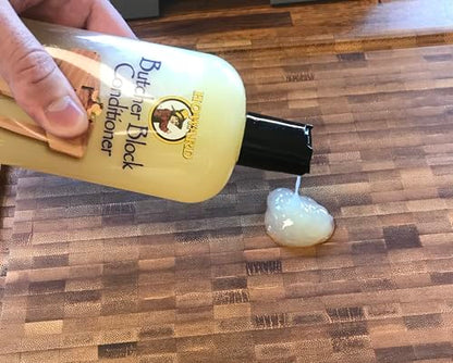 Howard Premium Butcher Block Conditioner: Deep-Penetrating, Food Grade, Revitalizes, Prevents Drying and Cracking of Hardwoods and Bamboo. Ideal for Wooden Bowls, Spoons, and More. Size: 1 Gallon
