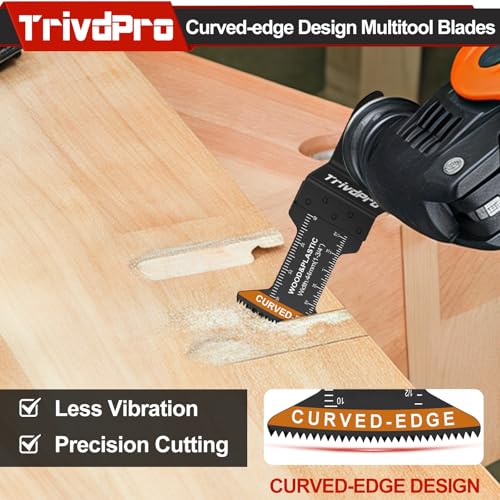 Oscillating Tool Blade Multitool Blades - TrivdPro 50pcs Multi Tool Blades Kits Oscillating Saw Blades for Metal Wood Plastic, Oscillator Blades for Multi Tool Fits Dewalt Milwaukee Ryobi Fein Bosch
