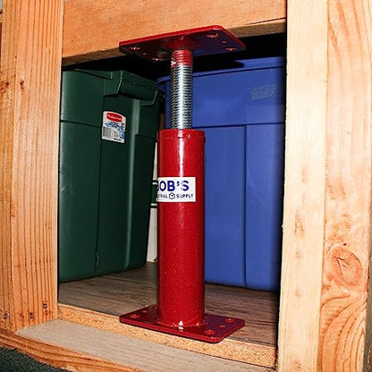 BISupply House Jacks for Leveling Crawlspace 3 Pack - 12 to 16 inch Adjustable Support Beam Basement Jack Post - Floor Lifting Joist Beam Brace for Cellar Ceiling - Screw Pole Jack - size: 16 in, 3 pack