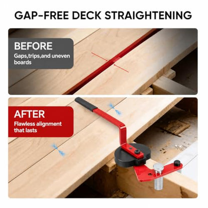 New-Design 2PCS Wood Deck Board Straightening Tool Bending Straightener