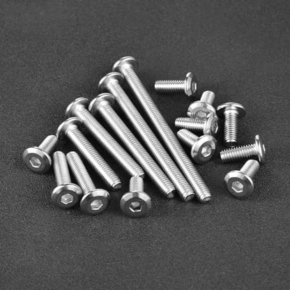 COCO Park M6-1.0 x 35mm Flat Head Socket Head Cap Screws with Hex Spanner Bolts Kit, 304 Stainless Steel 18-8, Full Thread Countersunk Bolts, 20pcs - size: M6-1.0 x 35mm