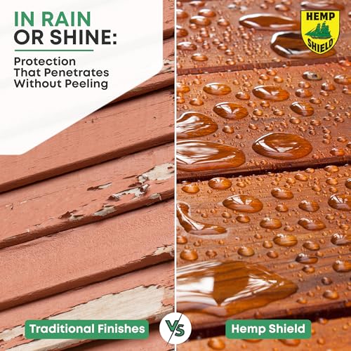 Premium Outdoor Wood Stain & Sealer, Semi-Transparent, UV Protection, Waterproof (Redwood, 1 Gallon) - color: Redwood, size: 1 Gallon