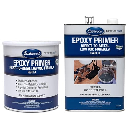 Eastwood Epoxy Primer Gray Autobody Paint and Activator - 2 Gallon Kit - color: Gray, size: 256 Ounce (Pack of 1)