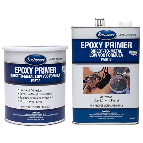 Eastwood Epoxy Primer Gray Autobody Paint and Activator - 2 Gallon Kit - color: Gray, size: 256 Ounce (Pack of 1)