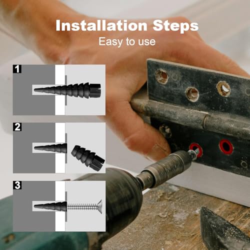 Red 20PCS Stripped Screw Hole Repair Anchor Set - color: Red