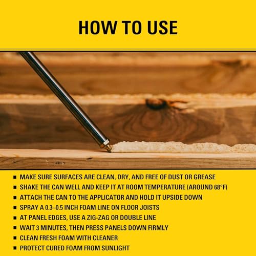 Stanley FA190P Subfloor Adhesive Kit (2x24 Oz) – Polyurethane Expanding Foam Construction Adhesive with Strong Bonding for Wood, Concrete, Metal – High Coverage | Gun&Cleaner Included | 2 Pack - size: 8 in Gun Set, style: 2 Pack