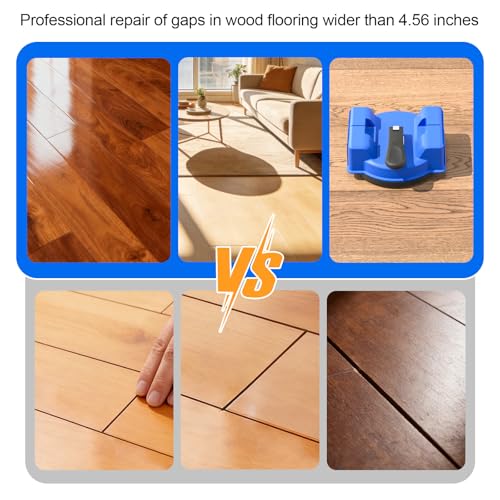 2-Pack Floor Gap Fixer Tool with Double-Sided Striking Design – Heavy-Duty Suction Cup & Reusable Pads for Hardwood, Laminate, LVP and Floor Installation & Repair