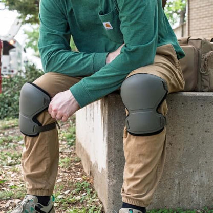 GRITR Knee Pads - Heavy Duty Knee Protectors, Improved, Green - color: Ranger Green