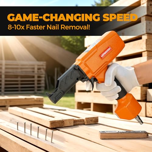 Air Nail Puller Nail Remover Pneumatic Denailer Tool for Recycled Wood Fence Pallet (Ideal for soft or medium-hard woods) - style: BD70 Nail Remover