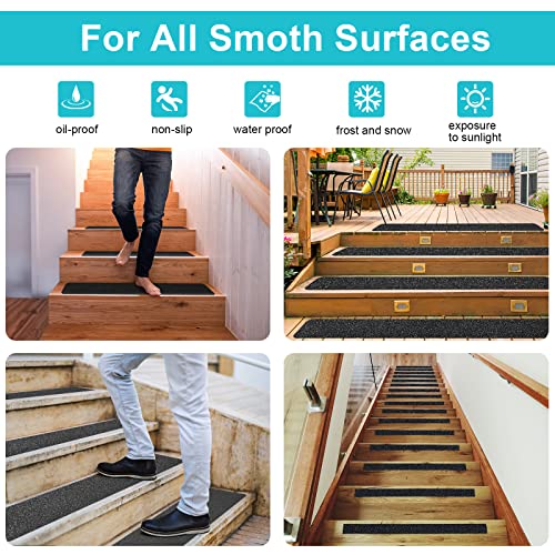 Anti Slip Tape, Waterproof Self Adhesive Black 5.9"x32.8Ft Grip Tape - color: Black, size: 5.9 Inch x 32.8ft