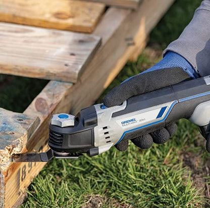 Dremel MM482 Bi-Metal Flush Cut Oscillating Multitool Blade, Ideal for Wood and Metal Cutting Applications - Universal Quick-Fit Interface Fits Bosch, Makita, Milwaukee, and Rockwell - style: 1-Pack