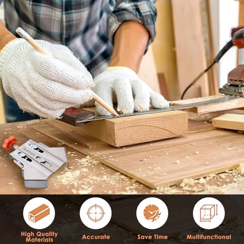 2 Pack Corner Clamps for Woodworking Durable Rust&Corrosion Resistant Upgraded 90 Degree Stainless Steel Right Angle Clamp with Adjustable Swing Jaw For Wood, Metal Pipe, Steel Rod And Glass.