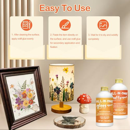 1DFAUL Crafts Sealer Matte Finish, 200ml All Purpose Craft Glue - style: A2 Matte
