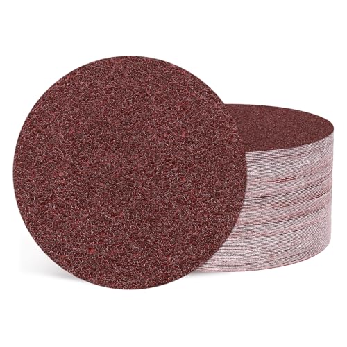 100Pcs Sanding Discs 3Inch 40Grit Hook and Loop Sandpapers Red - size: 3 Inch(40 Grit)