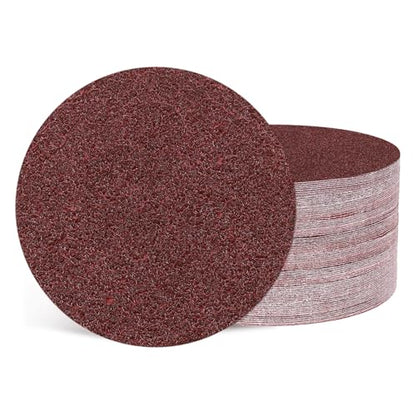 100Pcs Sanding Discs 3Inch 40Grit Hook and Loop Sandpapers Red - size: 3 Inch(40 Grit)