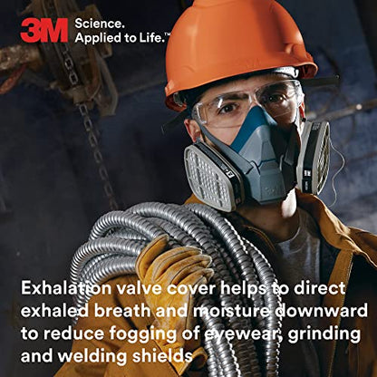 3M Rugged Comfort Half Facepiece Reusable Respirator 6501, NIOSH, Small - style: Small