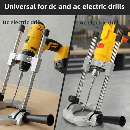 Drill Guide, Multi Angle Press Portable Drill Guide Attachment, Adjustable Precision Drilling Jig Attachment for Drilling Angled or Straight Holes, for Woodworking