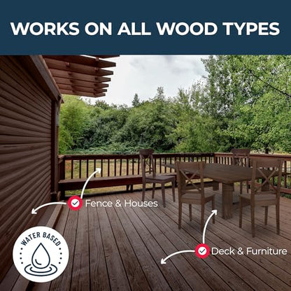 OWATROL Aquadecks, Wood Stain and Sealer, Matt Finish, 85 Oz, Teak - color: Teak