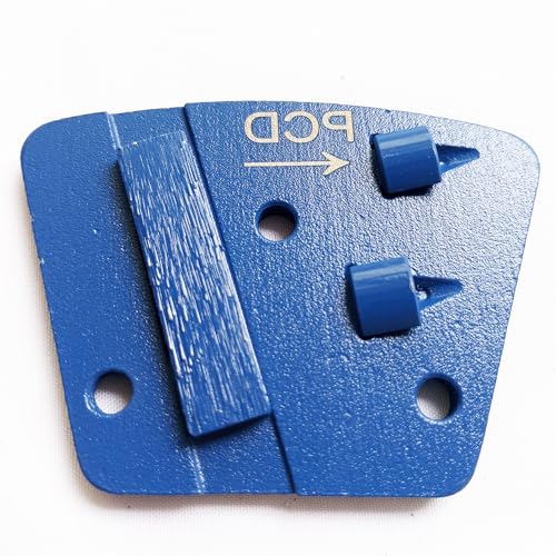 PCD Grinding Disc 3Pcs Trapezoid with Diamond for Concrete Epoxy Removal - style: M6 thread hole-PCD Right