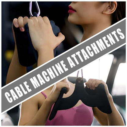Ergonomic LAT Pull Down Bars, Back and Triceps Strength Training Equipment, LAT Pulldown Attachments, Cable Attachments for Home Gym - color: BT0013