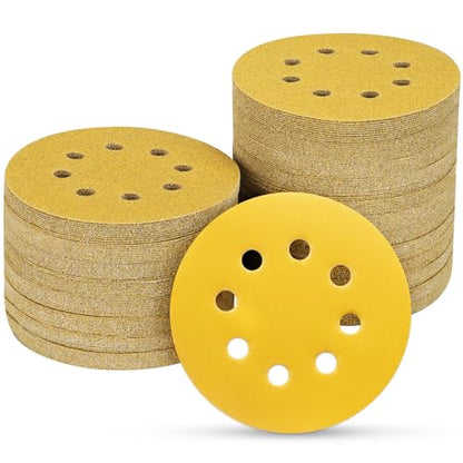 100PCS 5 Inch Sanding Discs 320 Grit Random Orbit Sander Sandpaper - style: Advanced Aluminum Oxide