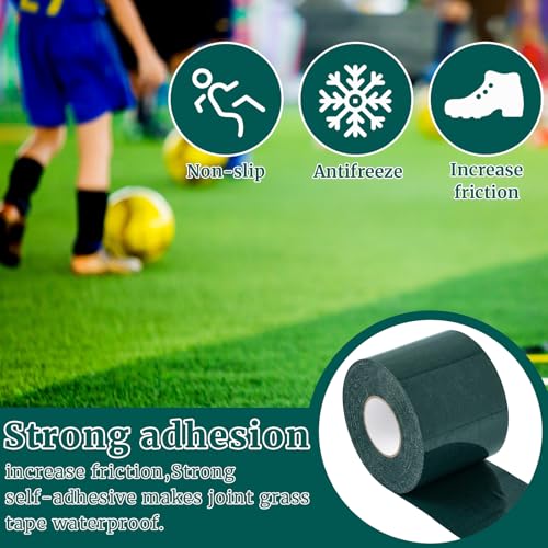 Gersoniel 1 Roll 6" X 33 ft Double Sided Turf Tape for Artificial Grass - size: 6" X 33 ft