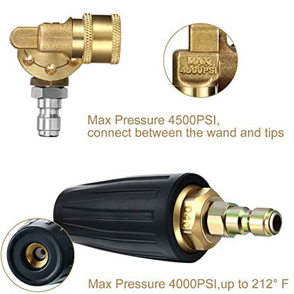 Mudder 4000 Psi Turbo Nozzle Pressure Washer Tips Power Washer Tips