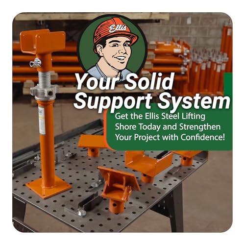 Ellis Light-Duty Lifting Shores, Adjustable Screw Jack Post, 38" to 62" - size: 38" - 62"