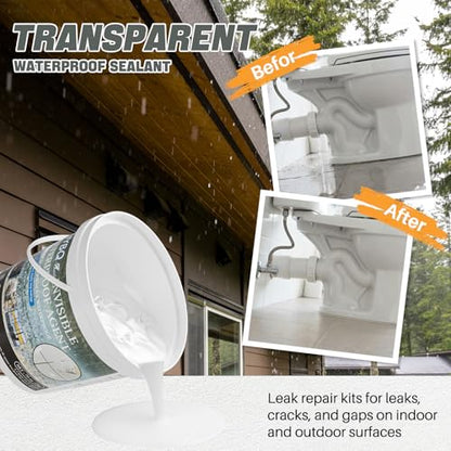 Waterproof Sealant 70oz, Invisible Waterproof Anti-Leaking Sealant Agent - size: 70OZ