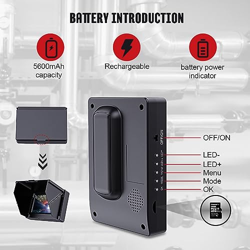 Sewer Camera 66ft/20m 4.3" Pipe Inspection Camera with 16G DVR IP68 Waterproof Borescope w/LED Lights,Industrial Drain Endoscope for Home Wall Duct Drain Pipe Plumbing - size: 66FT/20M