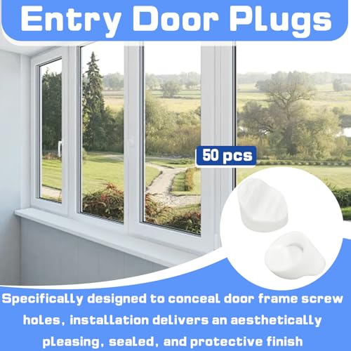 50 Pcs Door Screw Hole Plugs Compatible with ODL & Western Frames