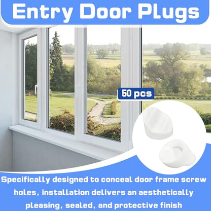 50 Pcs Door Screw Hole Plugs Compatible with ODL & Western Frames