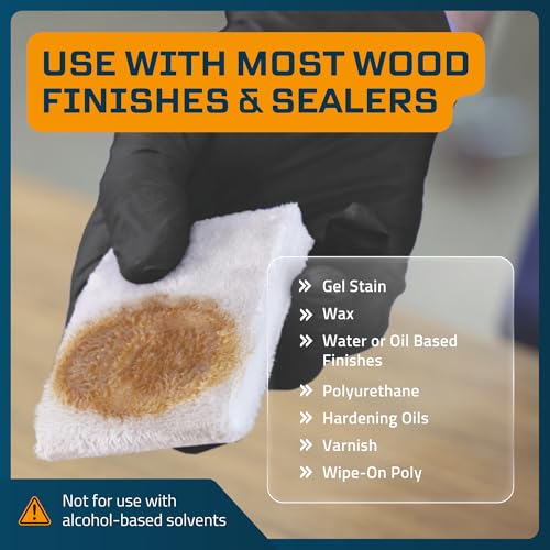 MāKRS Stain Pad Double Thick, Wood Finish Applicator, 1-Pack - size: 1 Pad, style: Double Thick