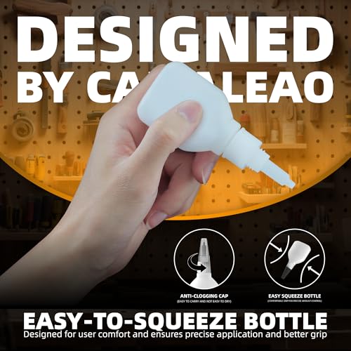 Thick Super CA Glue 28.3 Gram with 3 Gram Superglue Gel, Heavy Duty Clear Glue for Wood Metal Plastic Shoe Ceramic Leather Glass, All Purpose Instant Cyanoacrylate Adhesive for DIY Crafts Woodworking - size: 1 oz., style: THICK VISCOSITY