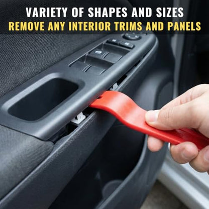 Auto Trim Removal Tool Set (No Scratch Plastic Pry Tool Kit) - Auto Trim Tool Kit Car Tools, Easy Door Panel Removal Tool, Fastener Removal, Clip, Molding, Dashboards, Interior Trim Tools