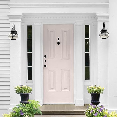 Glidden Total Exterior Paint & Primer All-in-One, Sea Anemone/Pink, Semi-Gloss, 1 Gallon - color: Sea Anemone, size: 128 Fl Oz (Pack of 1)