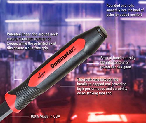 Mayhew Tools 14107 Dominator Pro Straight Pry Bar, 36", Black - color: Red, size: 36" Straight