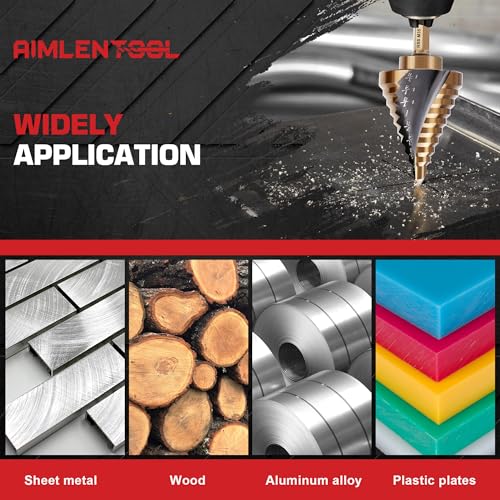 Hex Shank Cobalt Step Drill Bit Set - size: M35-6PC