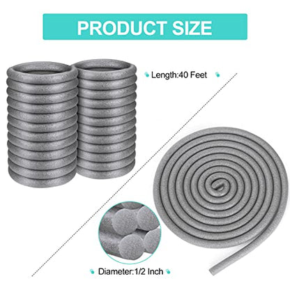 1/2" Diameter x 40' Length Backer Rod Caulk Saver Foam Backer Rod for Gaps and Joints Backing Concrete Filler - size: 1/2 Inch x 40 Feet