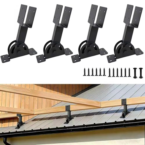 2x4 Heavy Duty Roof Riser Brackets Kit 4 Pcs - size: 2x4-4