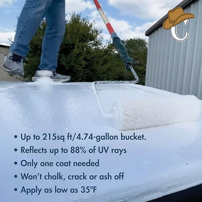 100% Silicone Roof Coating for RV & Flat Roofs, Light Gray, Quart - color: Gray, size: 1 Quart