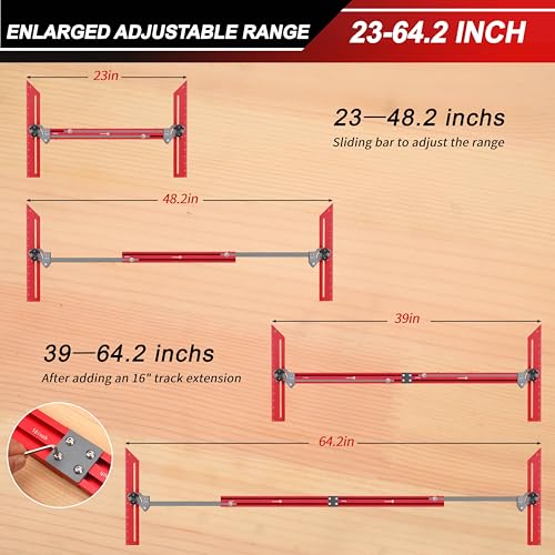 Portable Stair Tread Template Tool, Simple Assembly Stair Measuring Tool