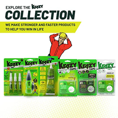 Krazy Fix Light Cure Super Glue with Fast Curing LED Light (0.14 oz)